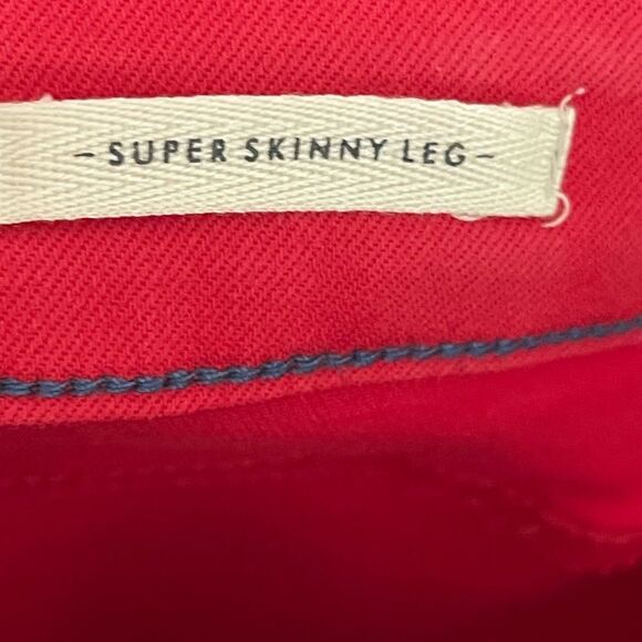 NWT Joules red super skinny jeans, size 12‎ - Picture 14 of 15
